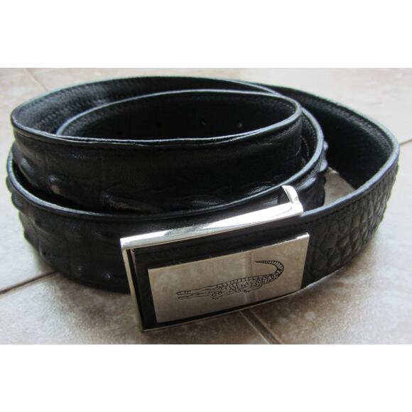 Genuine Leather Alligator Hornback Belt & Buckle 42-46" Waist